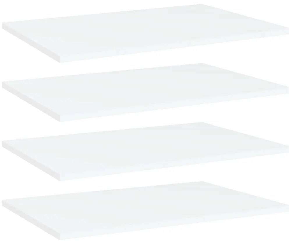 Prateleiras para estante 4 pcs derivados de madeira branco