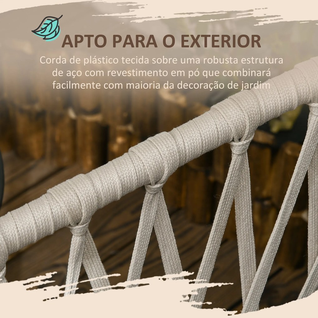 Conjunto Móveis de Jardim 3 Peças Conjunto Móveis de Exterior Incluí M