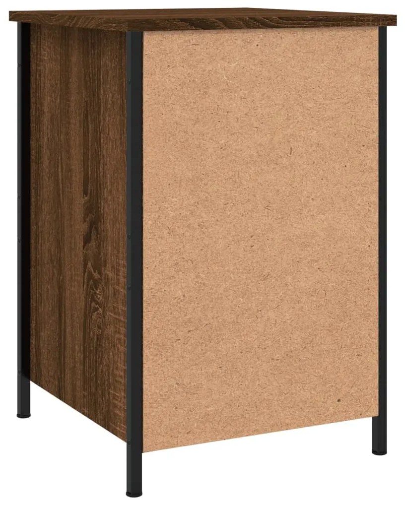 Mesas cabeceira 2pcs 40x42x60cm deriv.madeira carvalho castanho