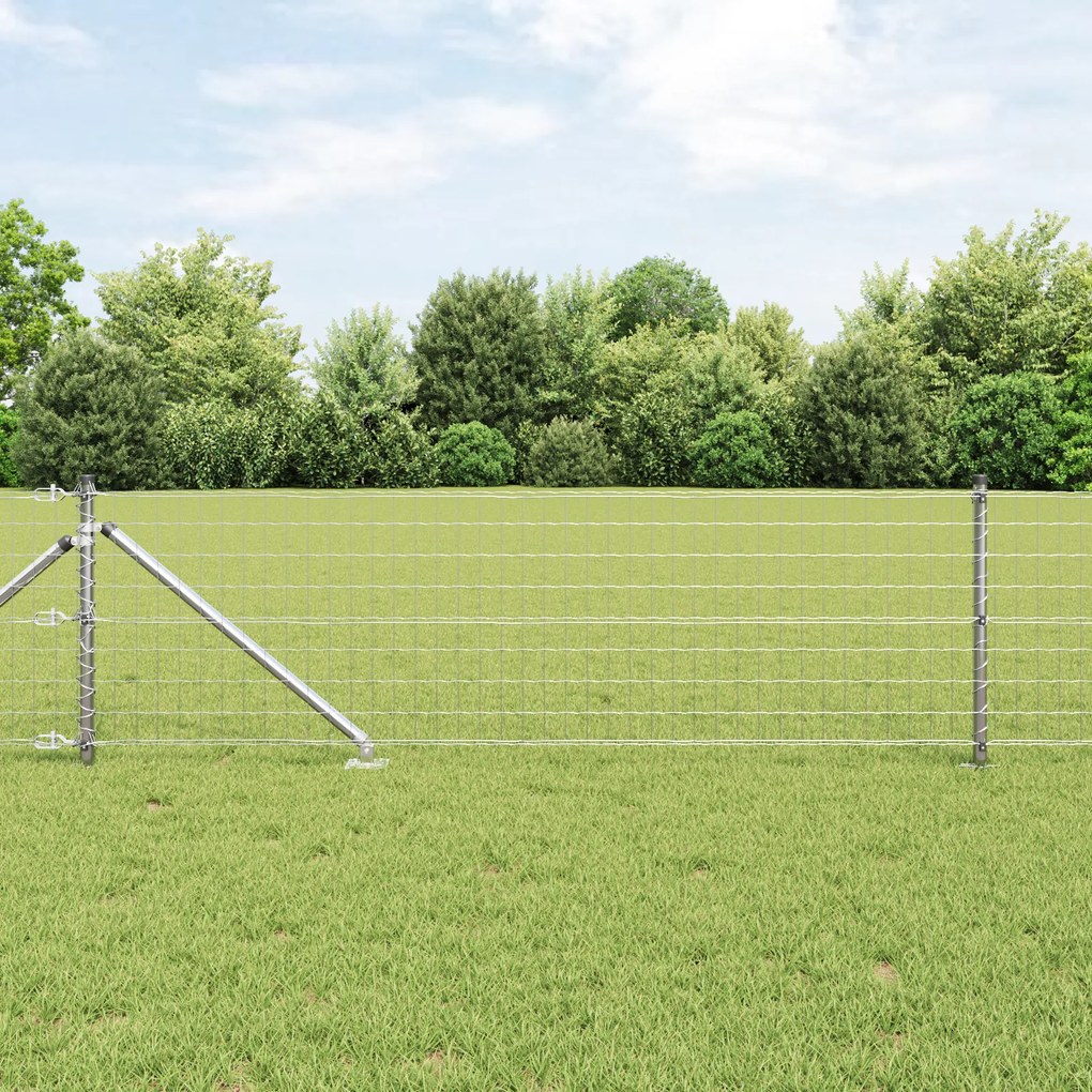Cerca Euro da com 7 Postes de Espinho 0.8x10 m em Aço Galvanizado