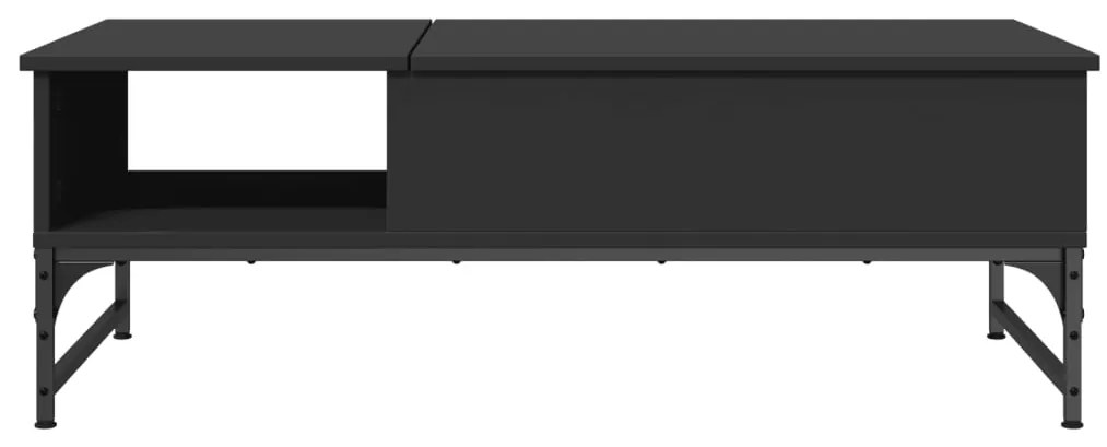 Mesa de centro 100x50x35 cm derivados de madeira/metal preto
