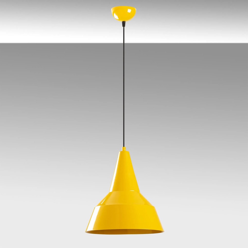 Candeeiro de Teto Saglam – Amarelo Dourado – 30 cm