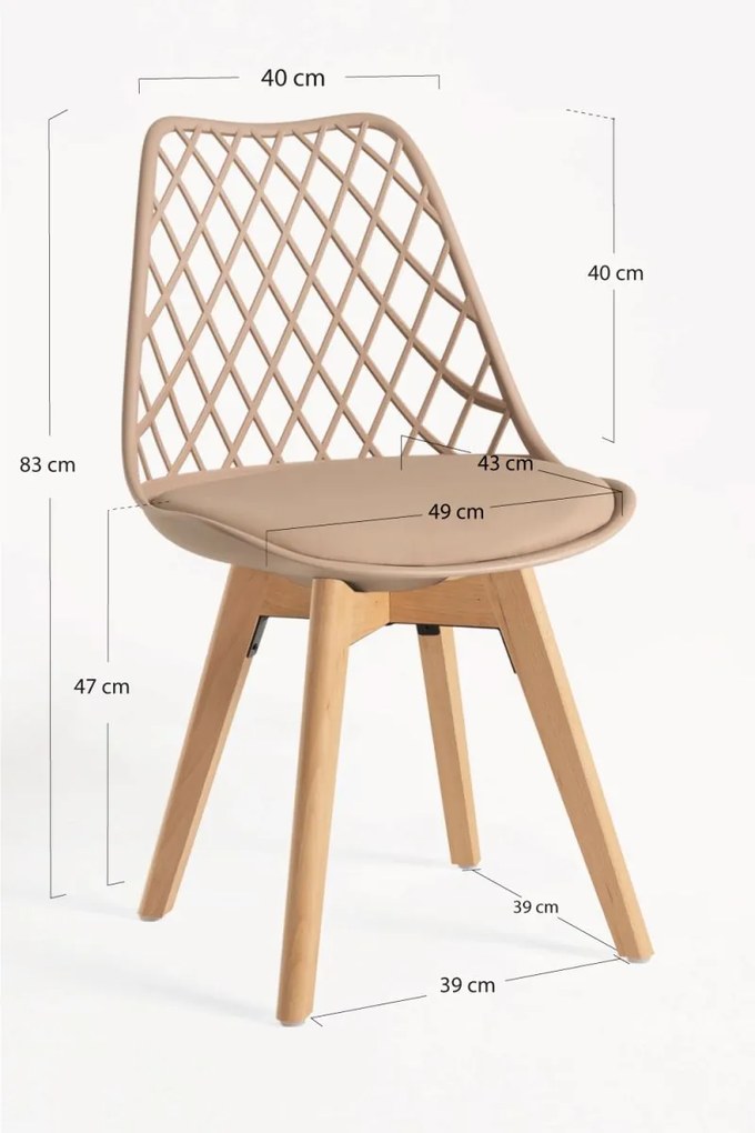 Pack 6 Cadeiras Mima - Trigo