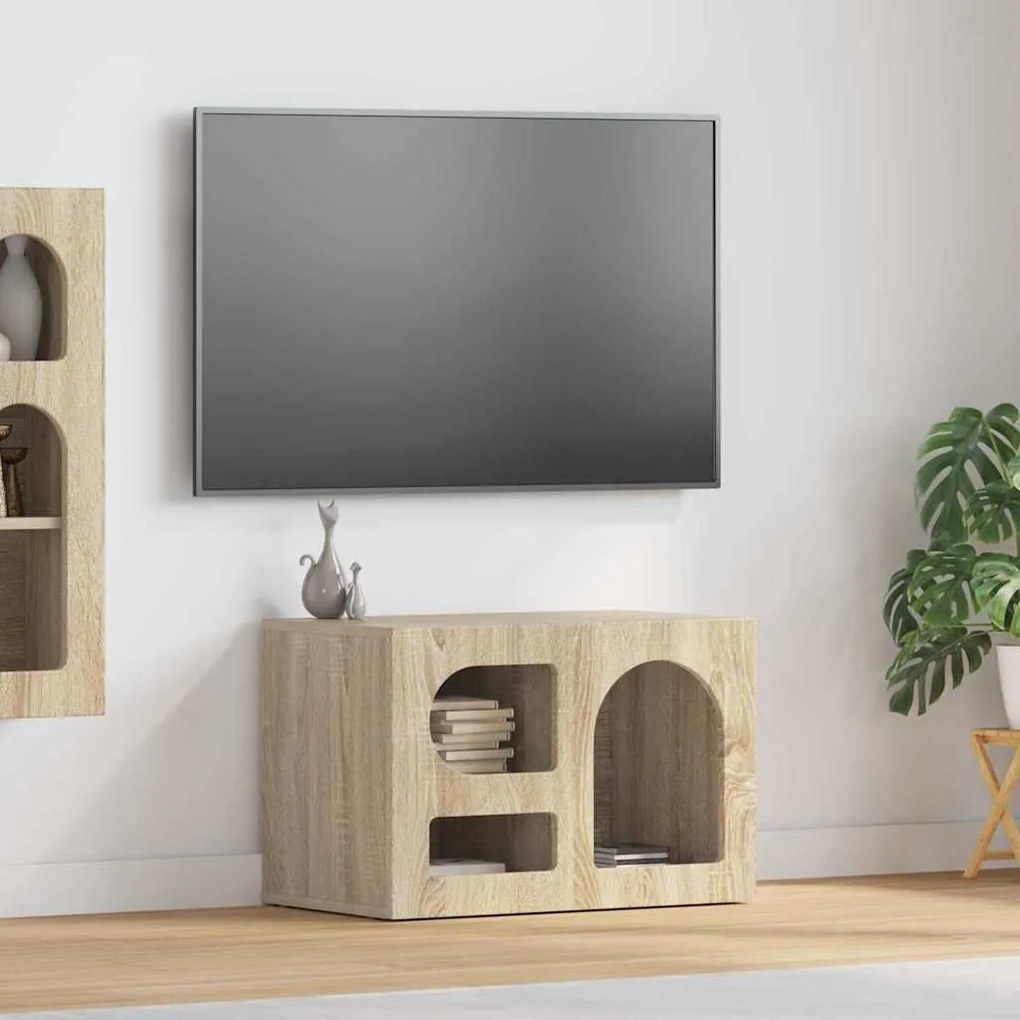 vidaXL Gabinete para TV Carvalho Sonoma 60 x 35 x 40 cm