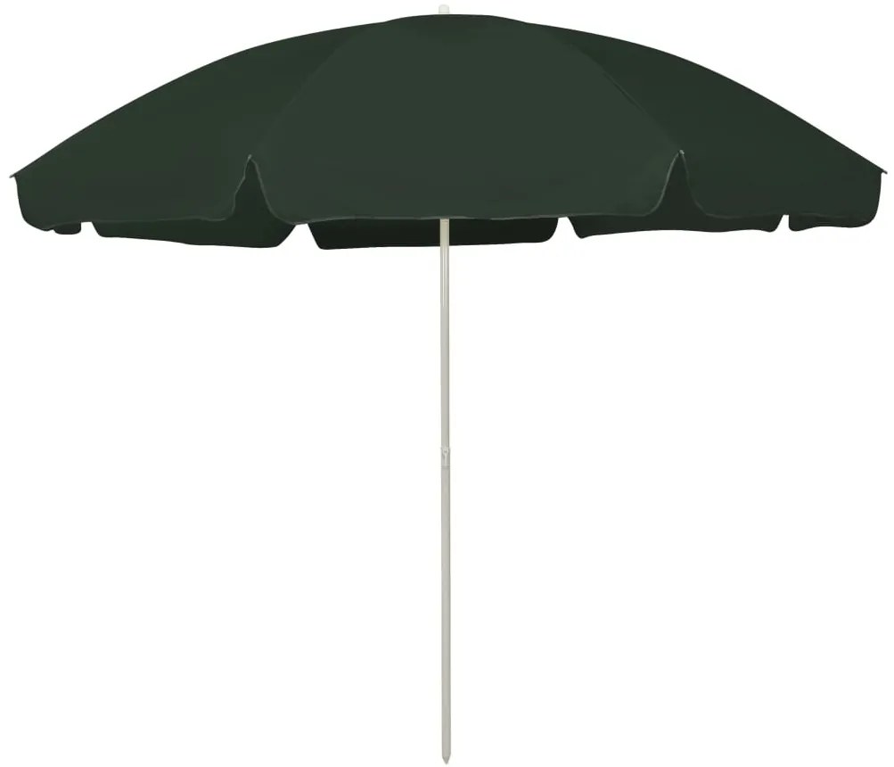 Guarda-sol de praia 300 cm verde