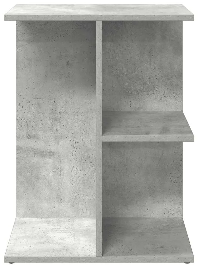 Mesa cabeceira 46,5x29x61 cm derivados madeira cinzento-cimento