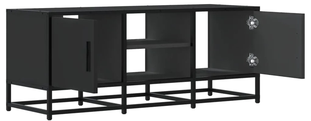 Móvel para TV 100x35x41 cm derivados de madeira/metal preto