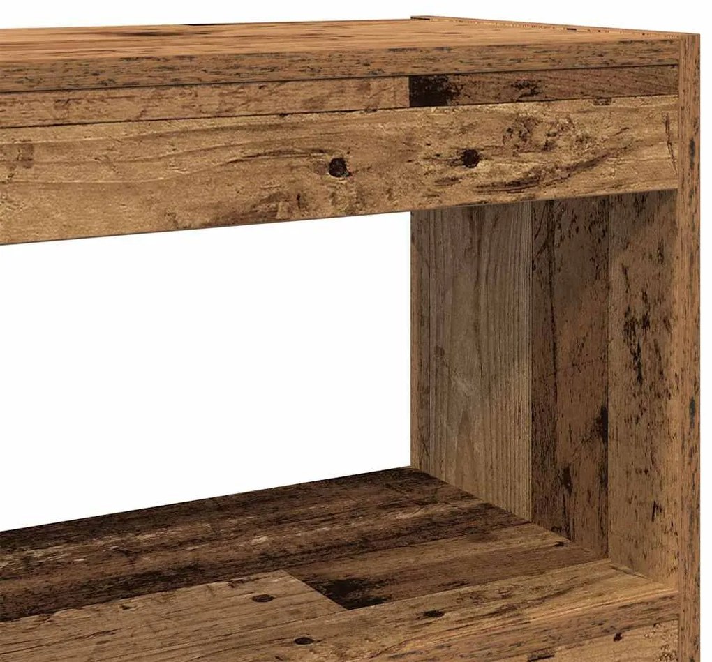 Estante/Divisor de Ambiente vidaXL em Madeira Envelhecida, 100x30x72 c