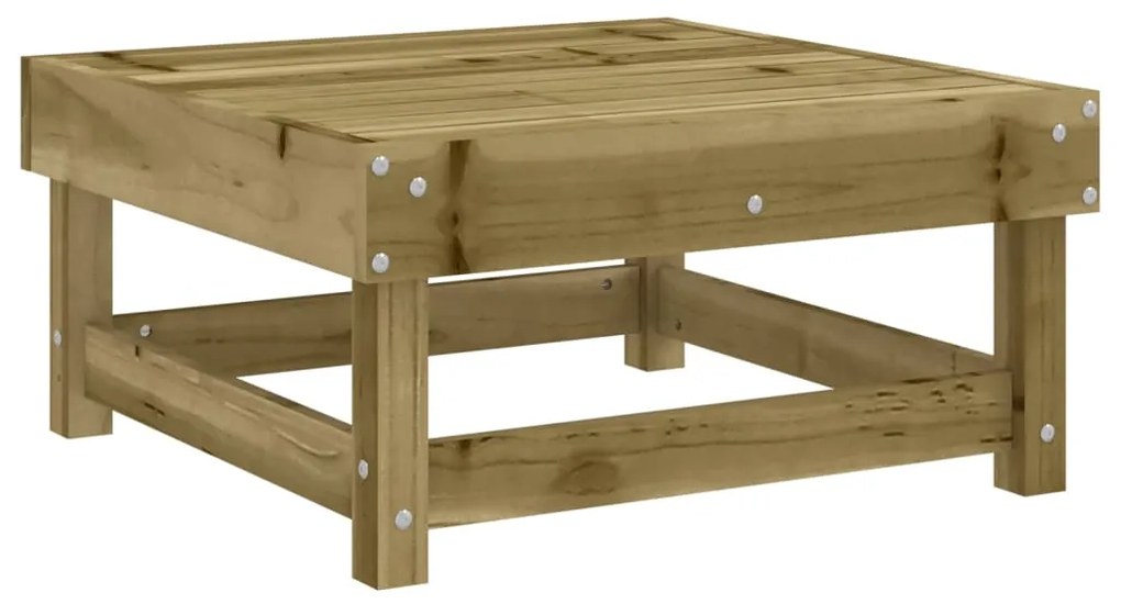 7 pcs conjunto lounge de jardim madeira de pinho impregnada