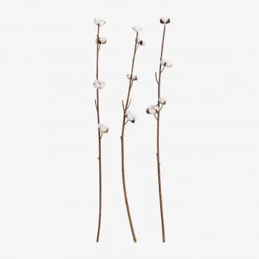 Pack De 3 Ramos Secos Decorativos Vedran Branco - Sklum