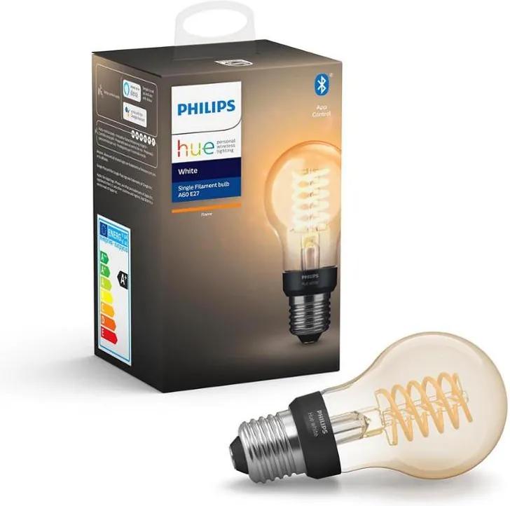 Lâmpada LED com regulação Philips Hue WHITE FILAMENT A60 E27/7W/230V 2100K