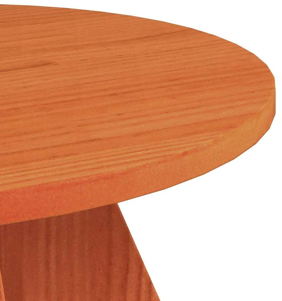 Mesa de centro 3 pcs Marrom Cera 49 x 49 x 30 cm