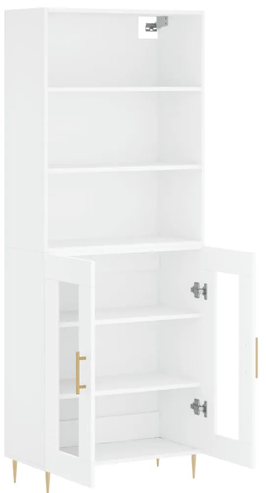 Armário alto 69,5x34x180 cm derivados de madeira branco