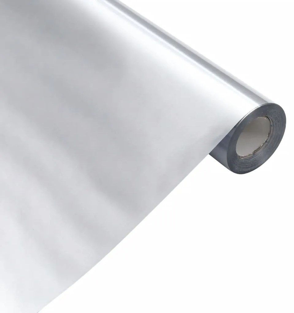 Autocolantes para móveis 90x500 cm PET prateado