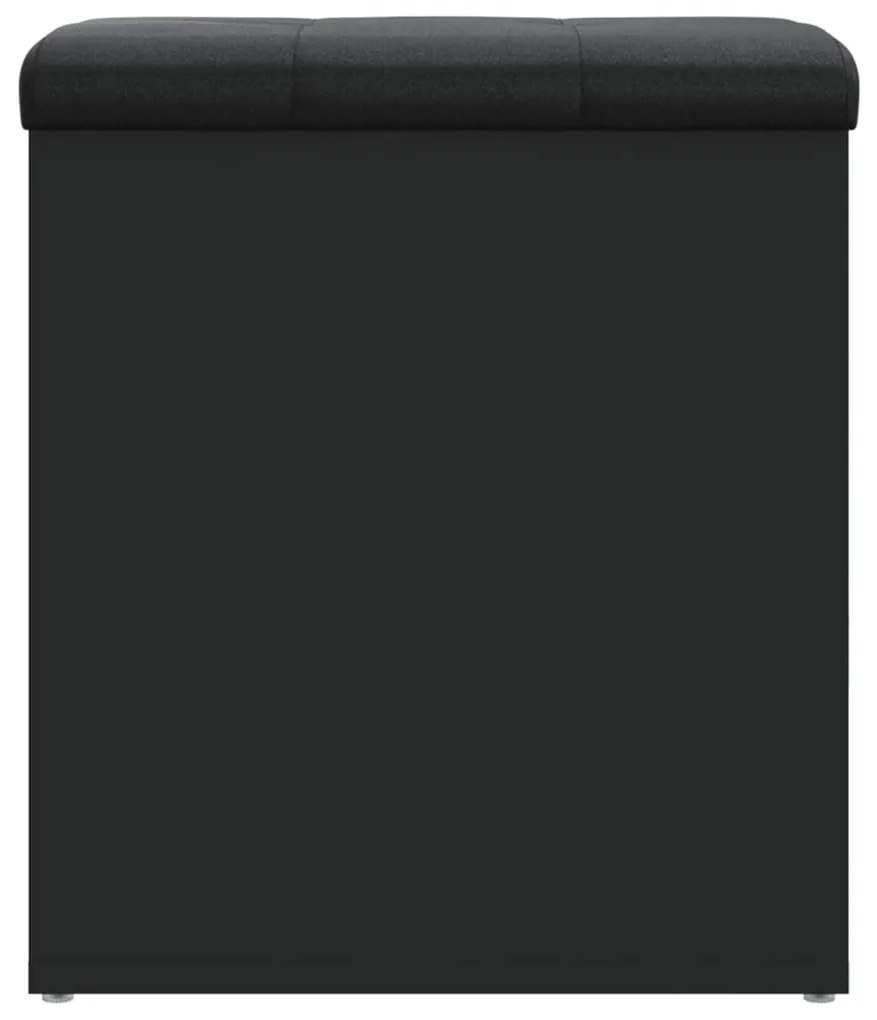 Banco de arrumação 42x42x45 cm derivados de madeira preto