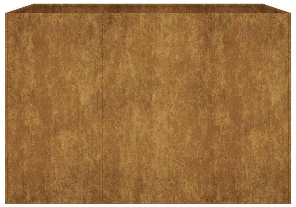 Canteiro elevado de jardim 120x80x80 cm aço corten