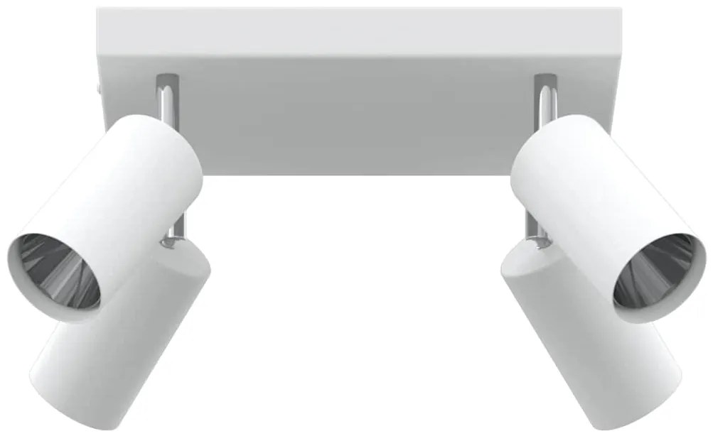 Spotlight de Teto 4 Vias Ajustável Branco GU10