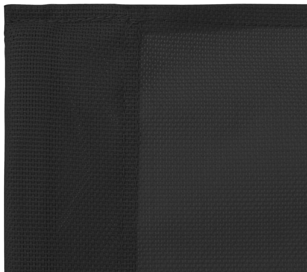 4 pcs conjunto lounge para jardim tecido e aço preto