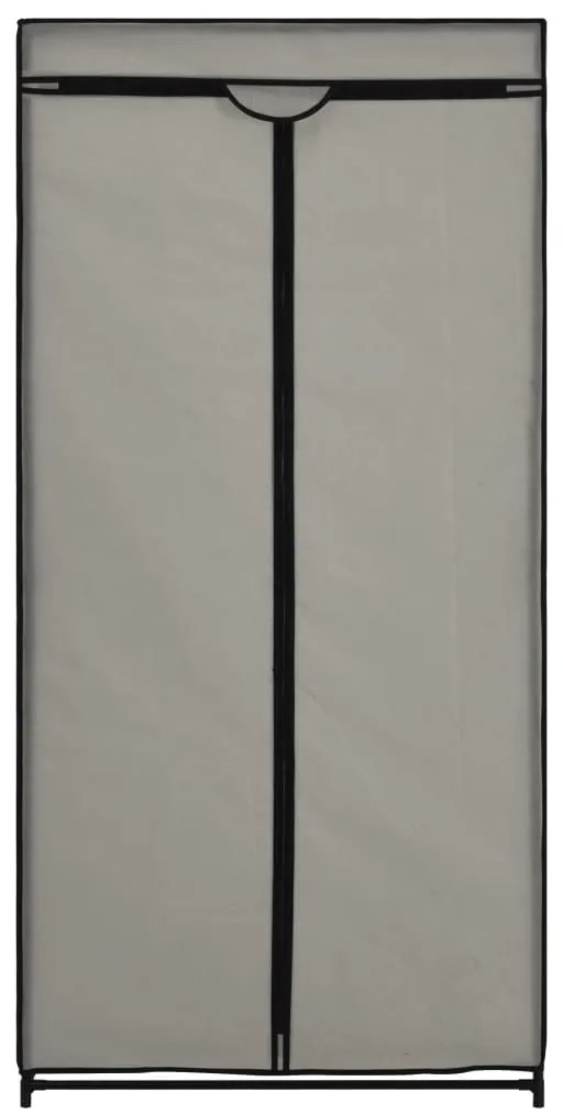 Roupeiros 2 pcs 75x50x160 cm cinzento