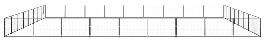 Canil para cães 72 m² aço preto
