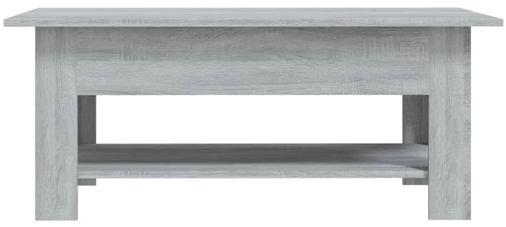 Mesa de centro 102x55x42 cm madeira processada sonoma cinzento