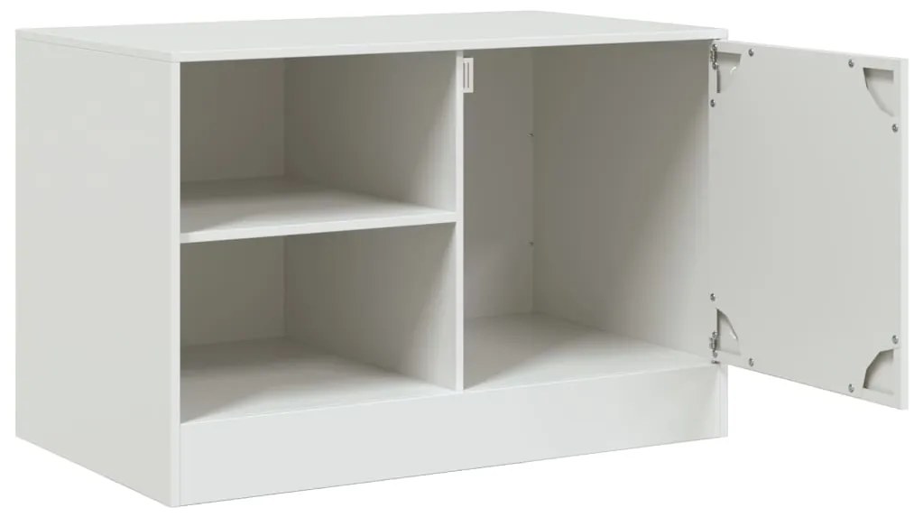 Móvel de TV 67x39x44 cm aço branco