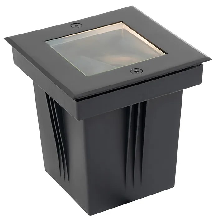 Foco de jardim moderno preto ajustável IP65 - Oneon Moderno