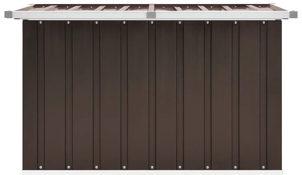 Caixa de arrumação para jardim 109x67x65 cm castanho