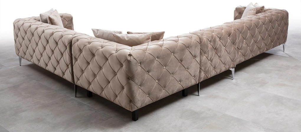 Sofá de Canto Como – Bege – 310 cm x 73 cm x 270 cm