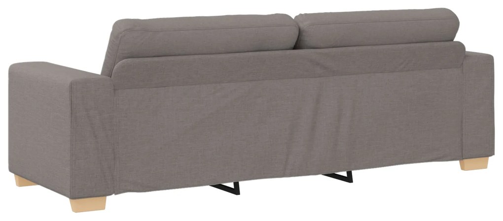Sofá de 3 Lugares vidaXL Taupe 180 cm em Tecido