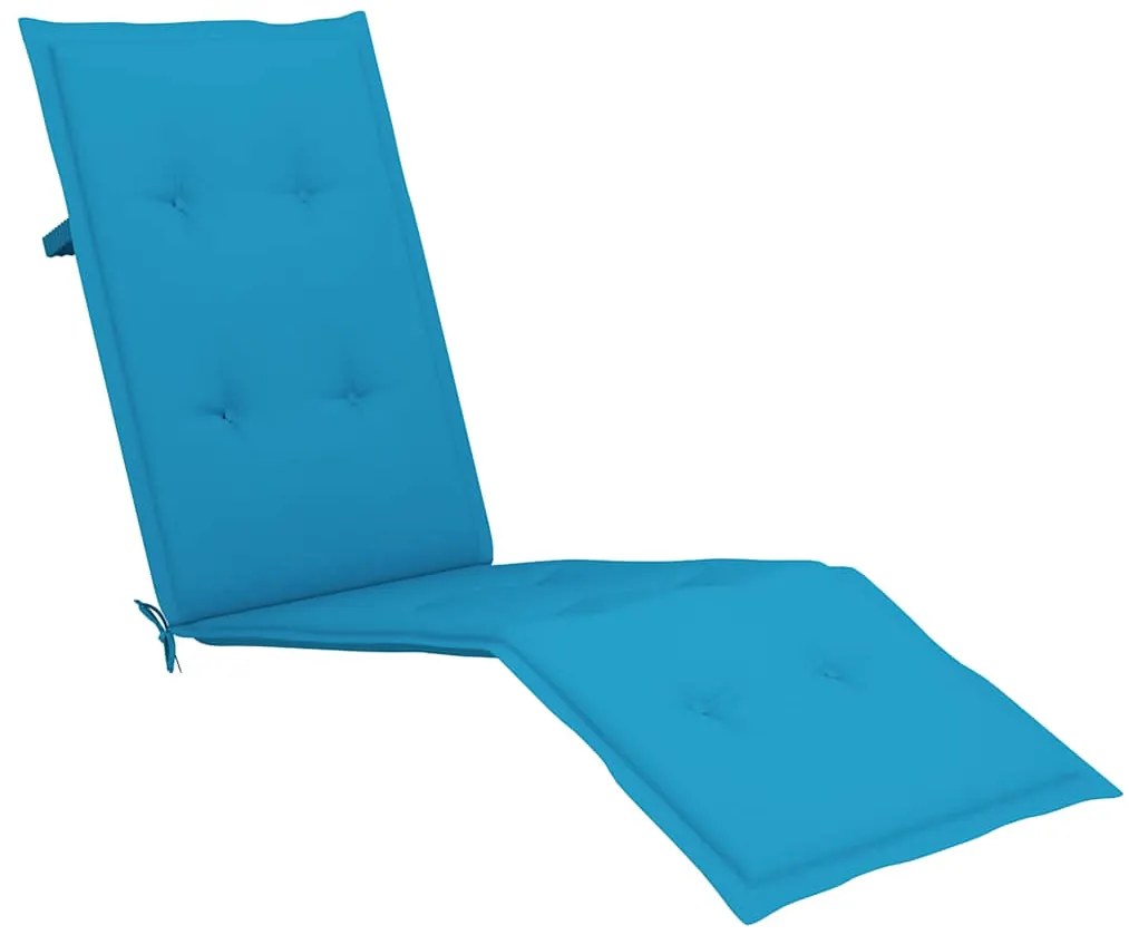 Almofadão para cadeira de terraço (75+105)x50x4 cm azul