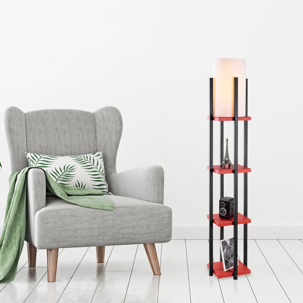 Candeeiro de Pé 7117 – Preto – 25 x 25 x 130 cm