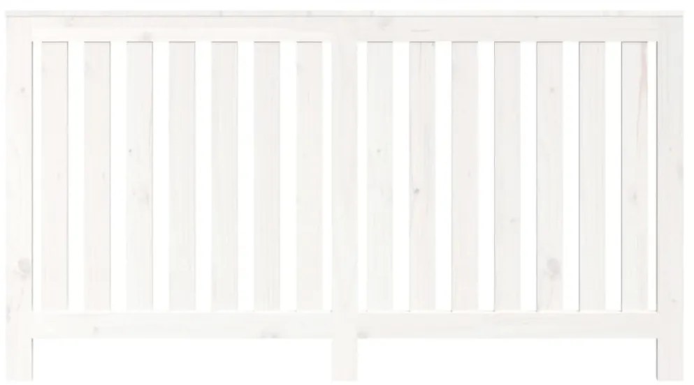 Cobertura de radiador 153 x 19 x 84 cm pinho maciço branca