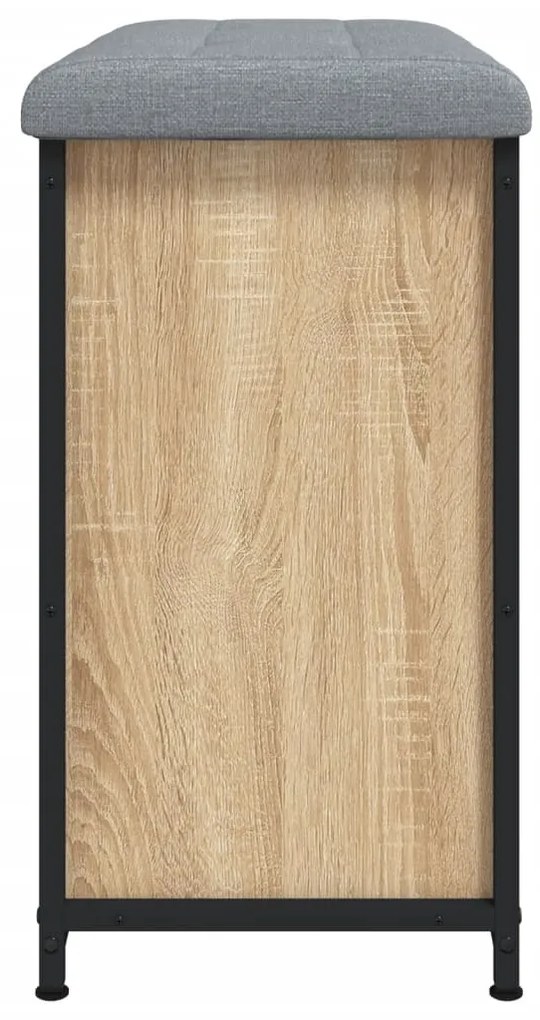 Banco sapateira c/ gaveta articulada 62x32x56cm carvalho sonoma