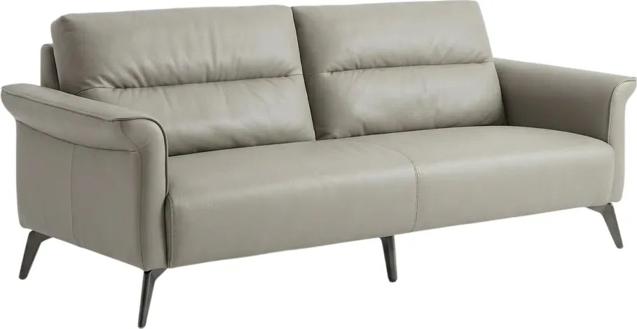 Sofa 3 Lugares BusinessLine Semi-pele Cinza Riva