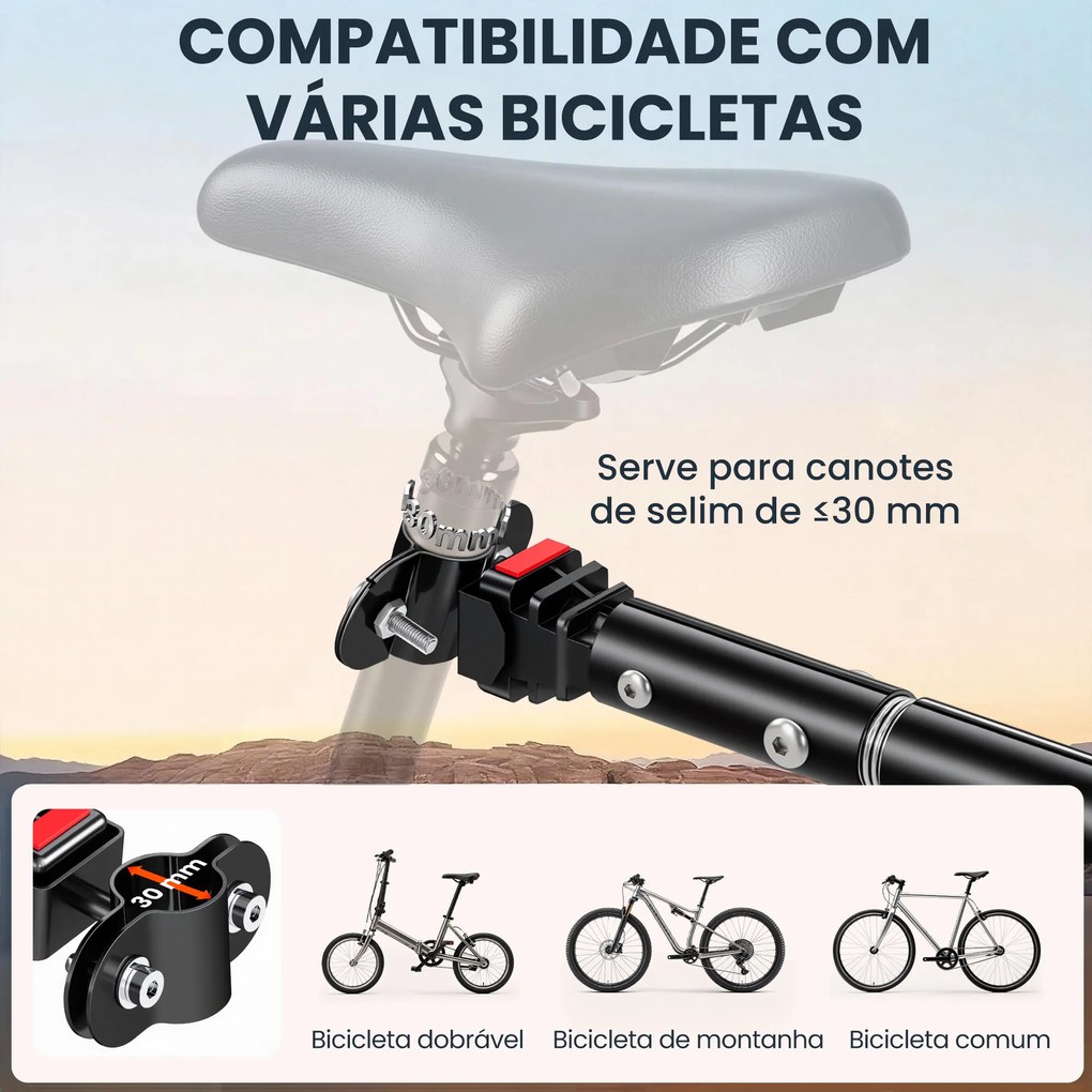 Reboque de Bicicleta 40 kg com Cobertura de Tecido Oxford Refletores e Estrutura de Aço 144x59x80 cm Azul