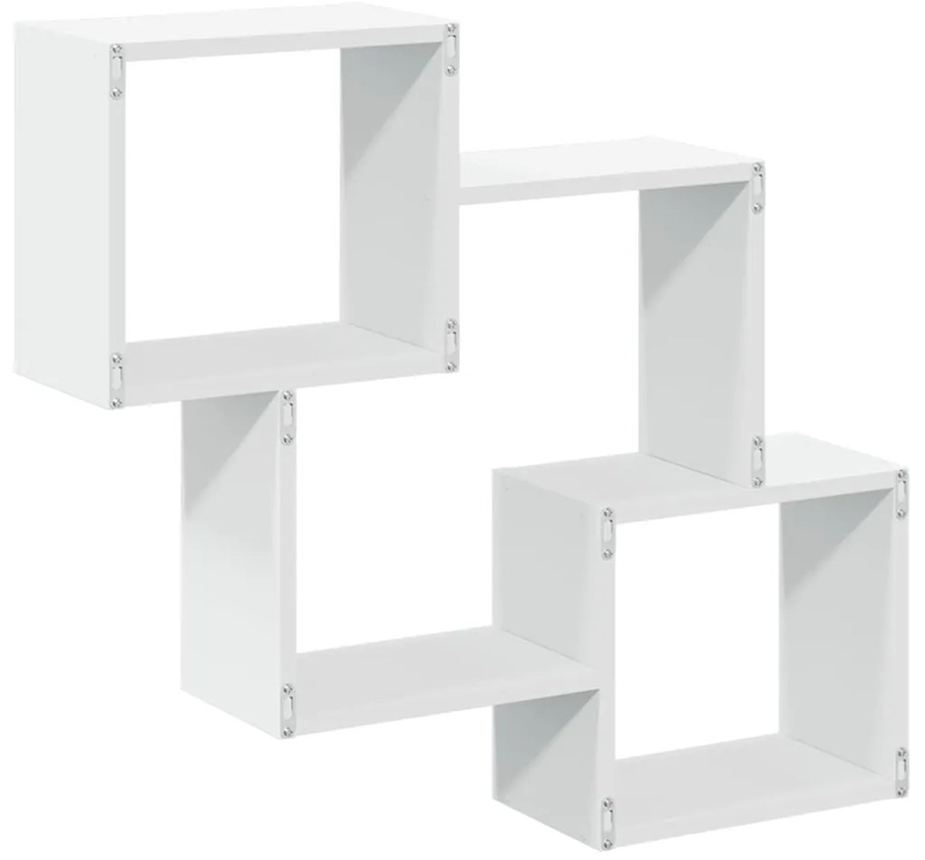 Armário de parede 78x18x71 cm derivados de madeira branco