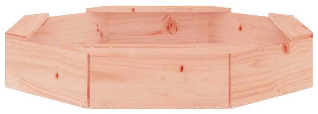 Caixa de areia octogonal com assentos madeira de douglas maciça
