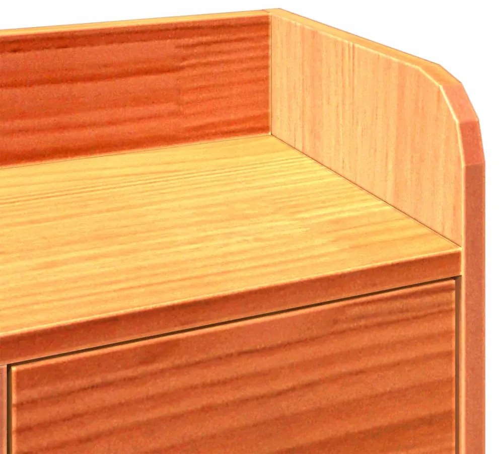 Cama com estante sem colchão 200x200 cm pinho maciço