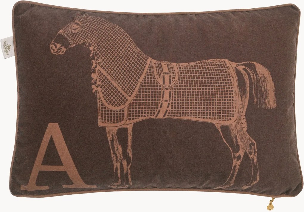 Almofada em veludo Classic Horse
