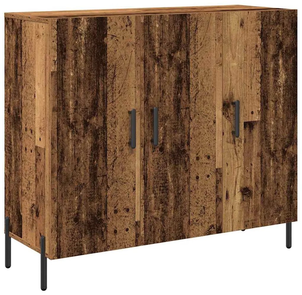Sideboard vidaXL em Madeira Antiga 90x34x80 cm em Madeira Tecnológica