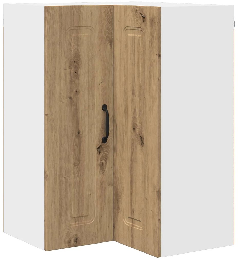 vidaXL Armário de Cozinha Kalmar Carvalho Artesanal 57 x 57 x 80 cm