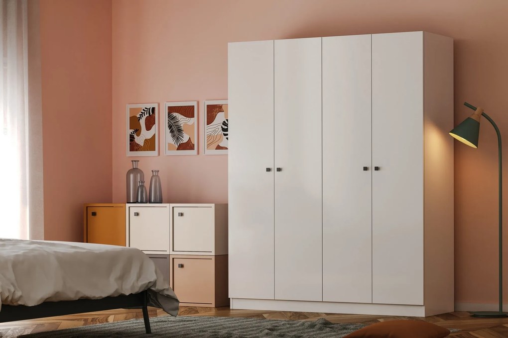 Conjunto de Quarto Juvenil Royal – Branco – Guarda-roupa: 120x170x41 c