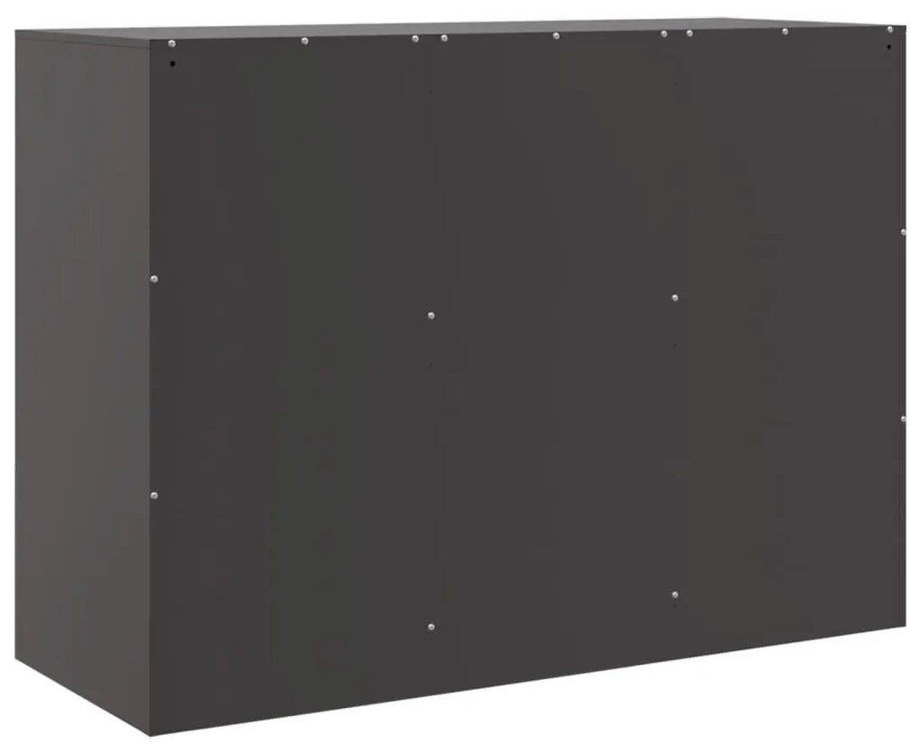 Aparador 99x39x73 cm aço preto