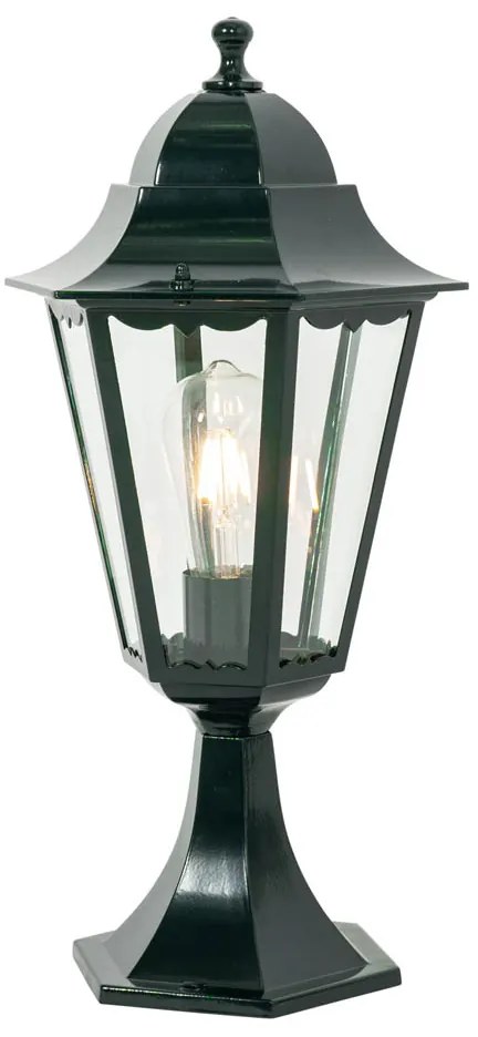 Base de lanterna clássica para exterior verde escuro IP44 - Nova Orleans