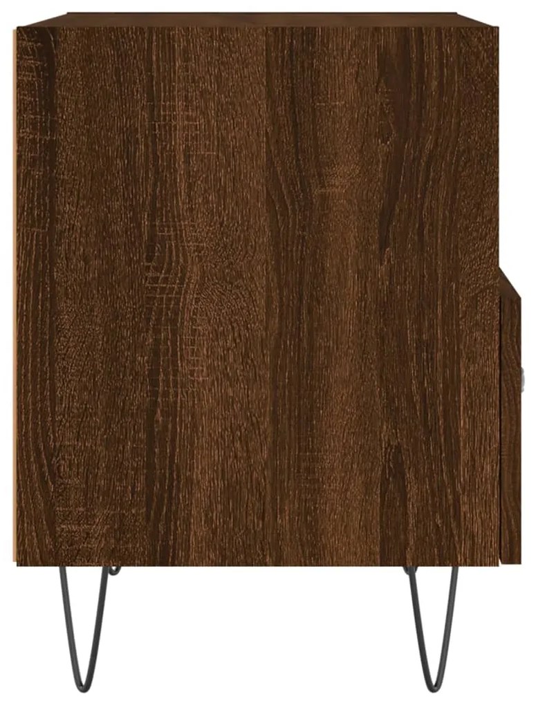 Mesa de cabeceira 2 pcs derivados de madeira carvalho castanho