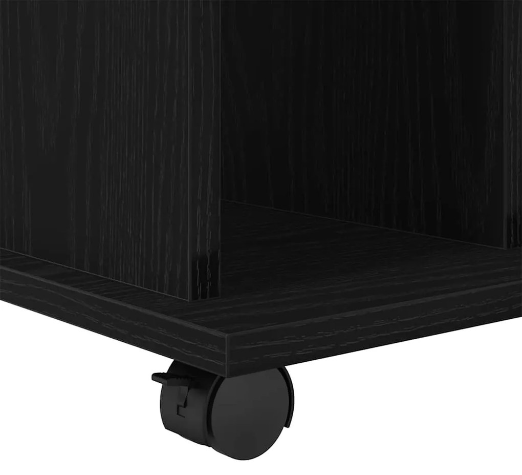 Gabinete Móvel vidaXL Preto Carvalho 60x45x55 cm em Madeira Derivada