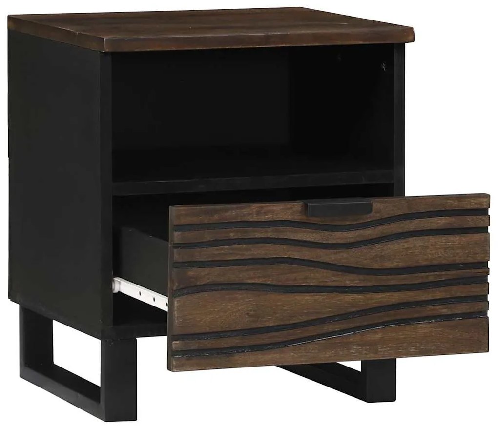 Gabinetes de Cabeceira 2 pcs 40 x 33 x 46 cm Madeira maciça de Manga