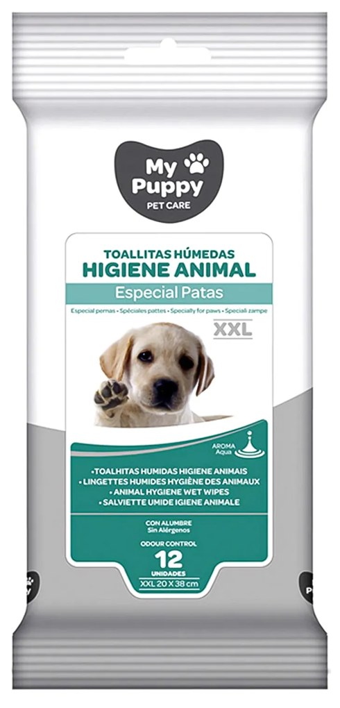 Toalhitas My Puppy Higiene Patas Pack 14