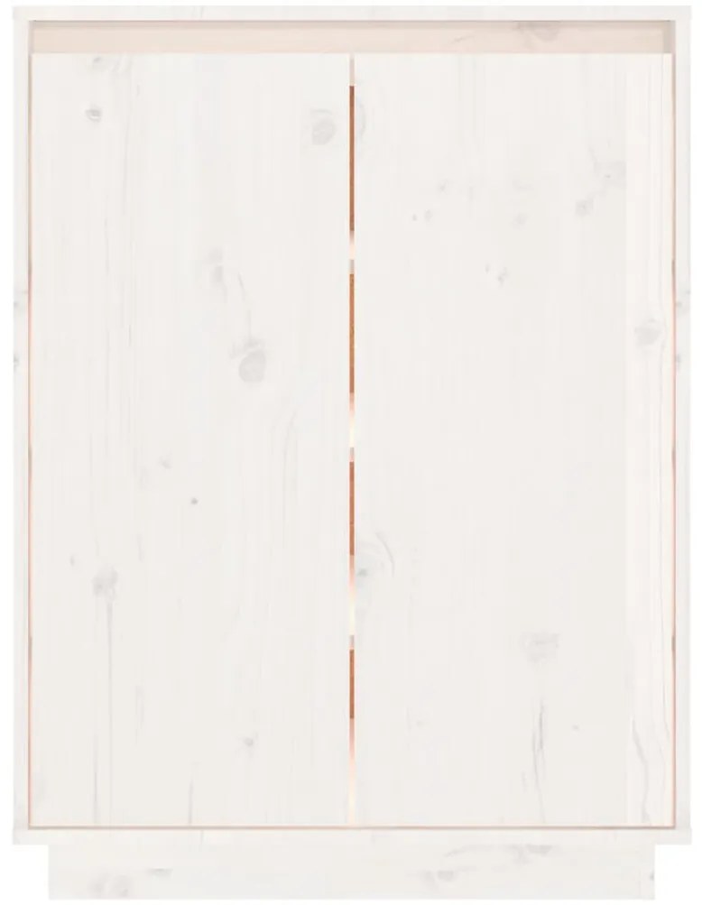 Sapateira 60x35x80 cm madeira de pinho maciça branco